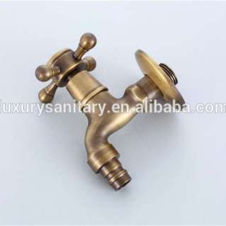 high quality wall mounted antique bronze washing machine faucet bib cock