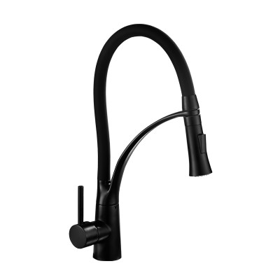 360 degree rotation kitchen faucet black