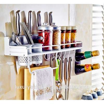 Space aluminum kitchen knife holder Storage Holders & Racks