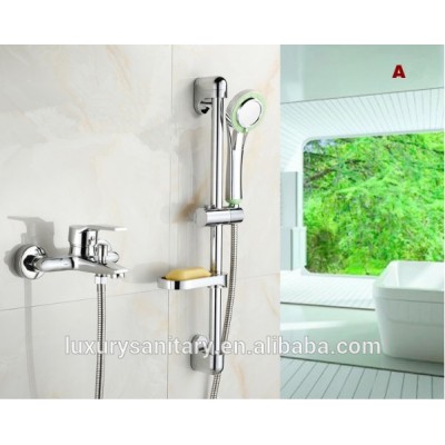 Bathroom simple Bath & Shower Faucets with sliding bar holder