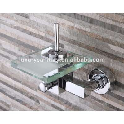 high quality 10 years guarantee brass glass waterfall Bath & Shower Faucets