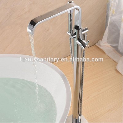 Luxury home bathroom faucet floor standing bath tub faucet