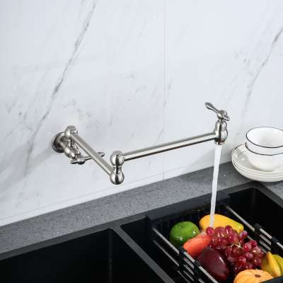 wall mounted brush nickle Pot Filler faucet